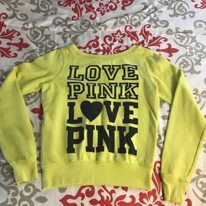 Victoria’s Secret PINK sweatshirt.